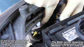 Headlight Bulb Remove Replace 07-10 Hyundai Elantra 01 Hyundai Elantra Headlight Bulb