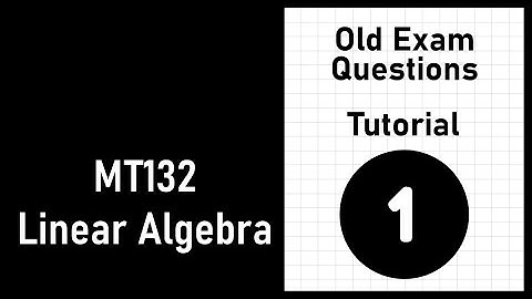 First Lecture (Old Exam Questions)