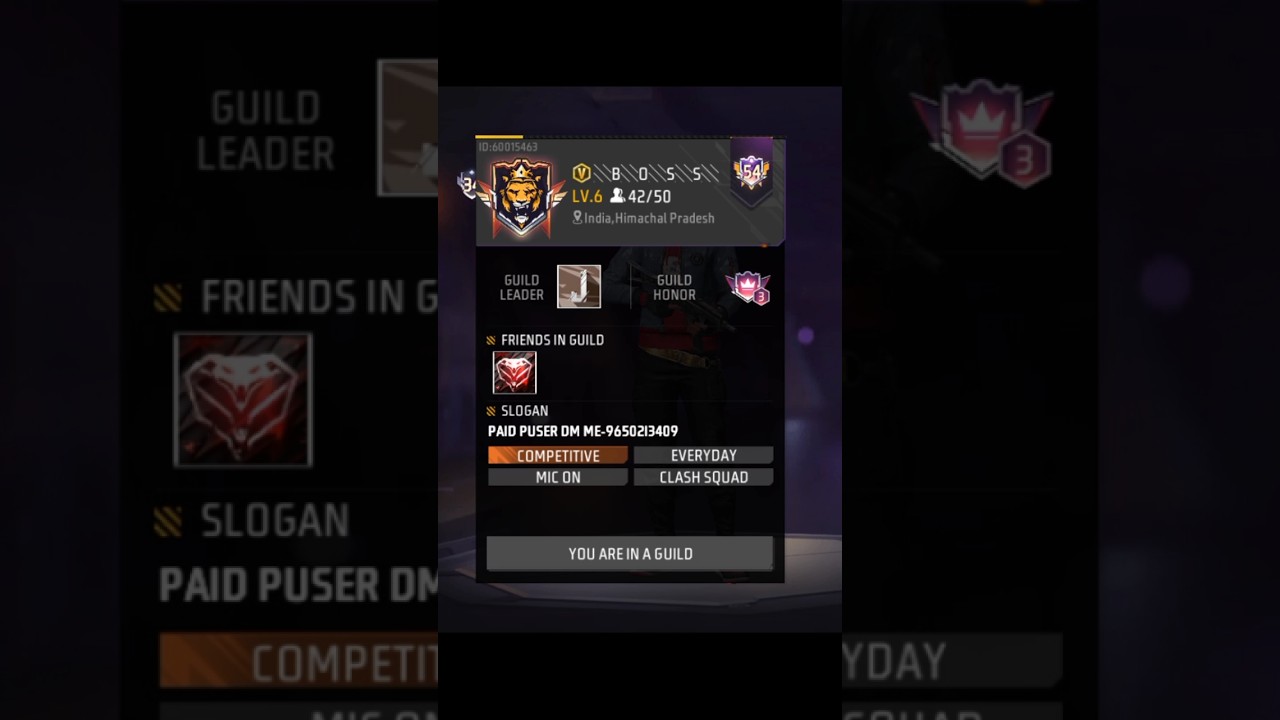 MY FRIEND IN BOSS GUILD 💪😉 