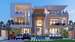 Project 62:  8 Bedroom Elegant House Design tour! size [21.5mx19.3m]!