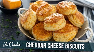 EASY Cheddar Cheese Buttermilk Biscuits | JoCooks.com