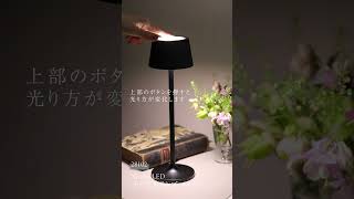 Nordic LED テーブルランプ メタルシェード (充電タッチ式) サラグレース