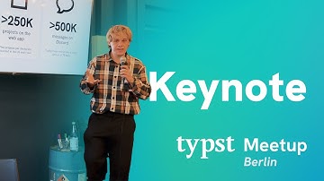 Keynote | Martin Haug @ Typst Meetup