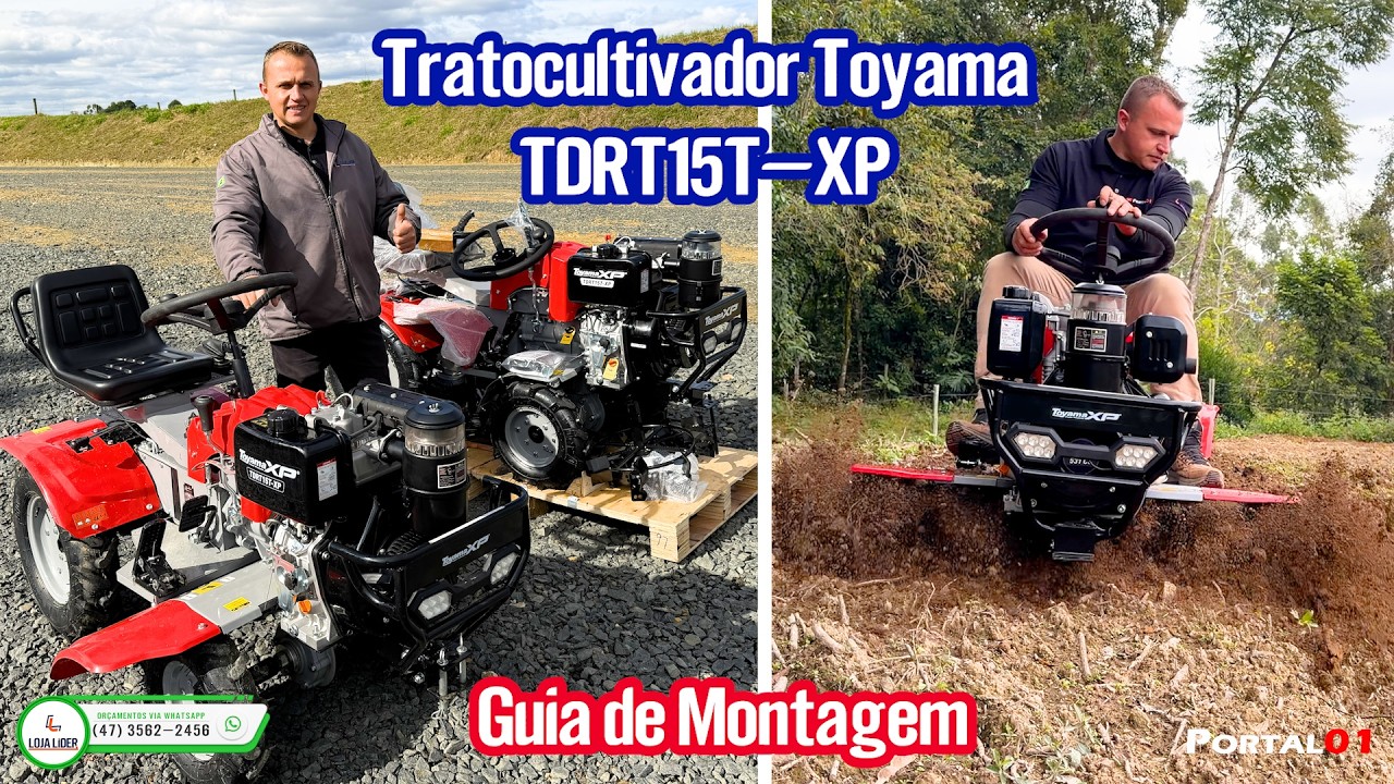 Tratocultivador TDRT15T-XP a Diesel Toyama