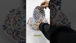 Customized Pattern 3 Piece Melamine Tableware Set