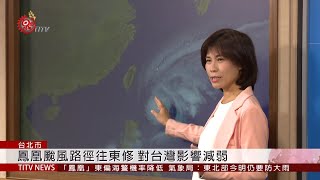 鳳凰颱風路徑往東修 對台灣影響減弱 2019-11-21 IPCF-TITV 原文會 原視新聞