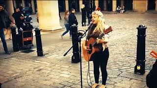 Jolene We Found Love mashup Song Street Performer Sammie Jay Live Music in Covent Garden