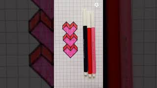 Amazing 3D hack 🤗 | 3D Heart ❤️💗 | lovely Heart ❤️ Cool Art |Drawing | #Shorts 🤗