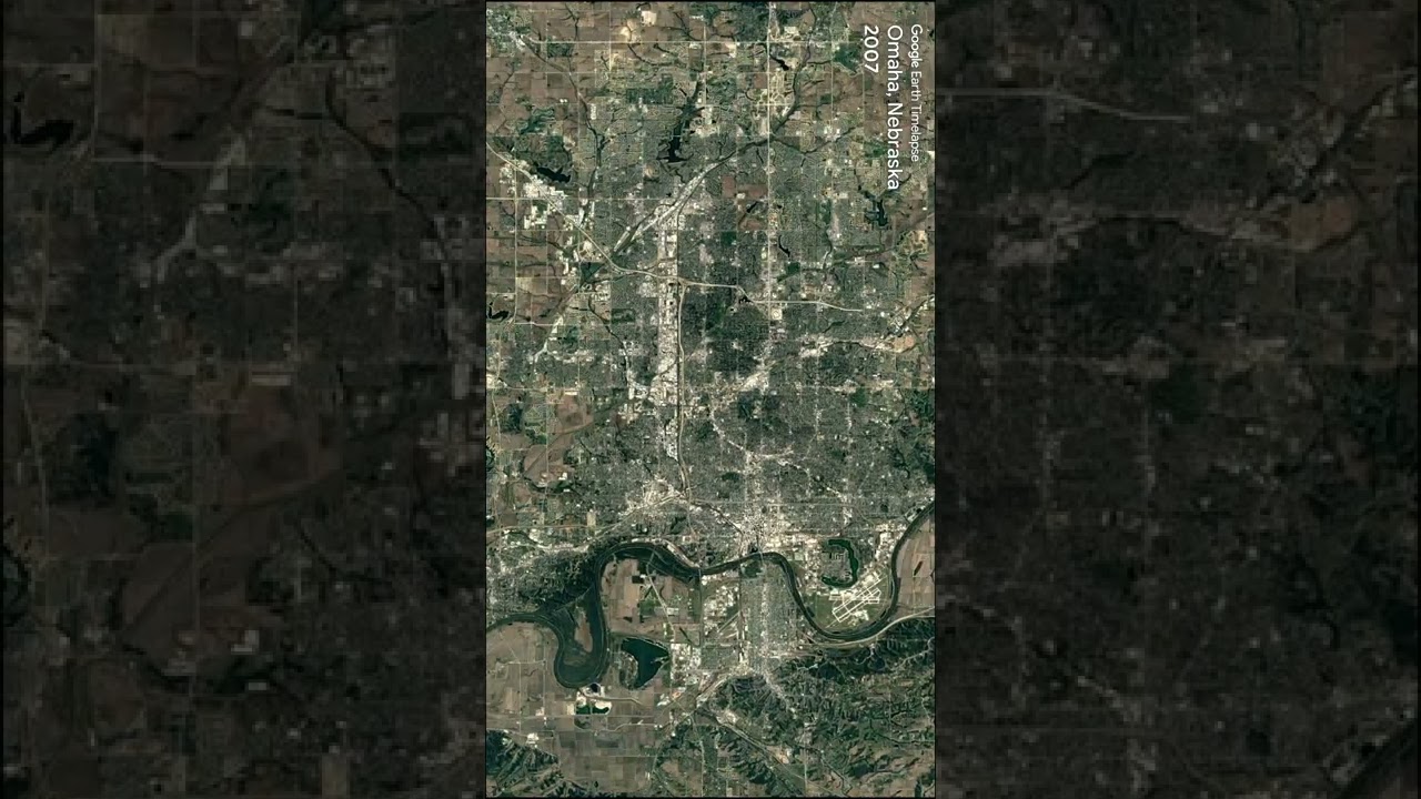 Omaha, Nebraska, Urbanisation, Timelapse from 1984 to 2020 🌏🌎🌍