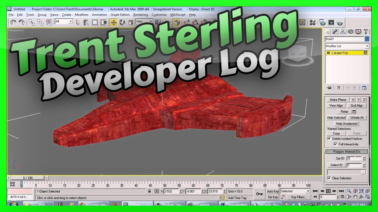 Trent Sterling - Game Developer Log