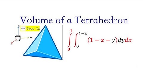 (Double & Triple Integrals) Tetrahedron with Double & Triple integrals