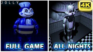 Jolly 1 - 100% Full Walkthrough Gameplay (No Damage, All Nights, & Endings) (UHD) [4K60FPS]