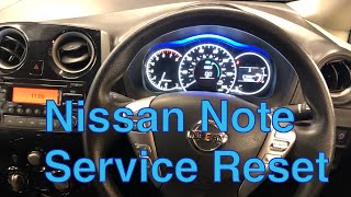Nissan Note Service Reset: Step-by-Step Guide to Reset Maintenance Light & Spanner Icon.
