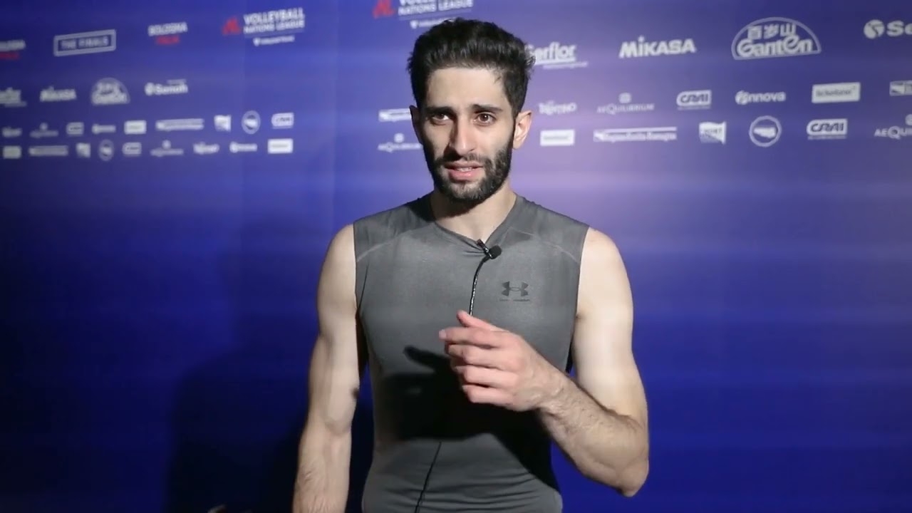 VOLLEYBALL NATIONS LEAGUE 2022 FINAL; Captain Milad Ebadipour Interviewed after the match Vs Poland