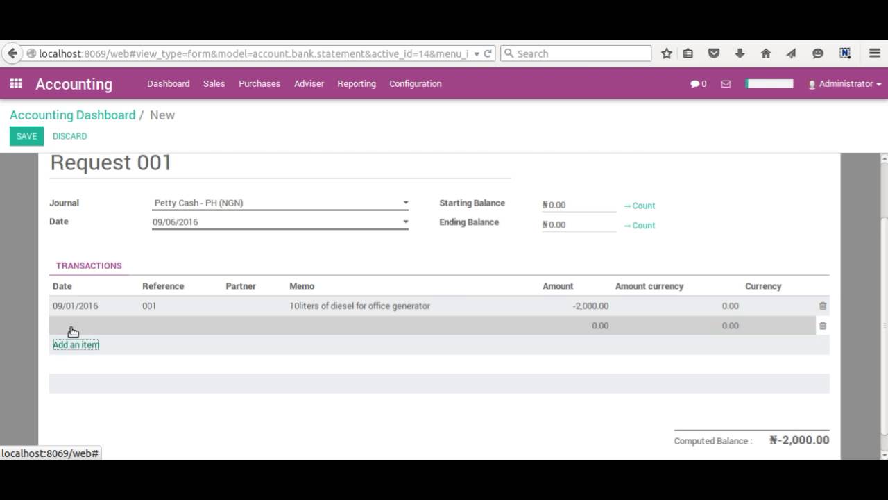 How to manage payments out of Petty Cash in OdooSME