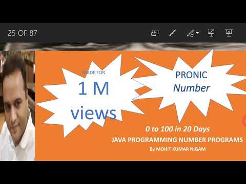 PRONIC NUMBER PROGRAM IN JAVA : ICSE 0 TO 100 IN 20 DAYS