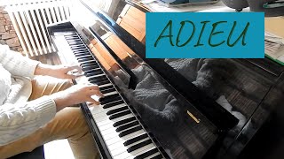 Jérémy Frérot - Adieu - Piano Cover Tutorial Accords Instrumental + PARTITION