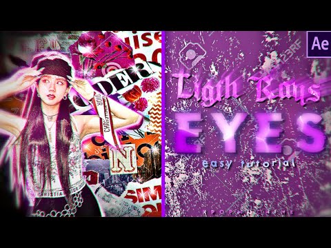 •Popular Light Rays Eyes Effect||After Effects en Español•(easy)