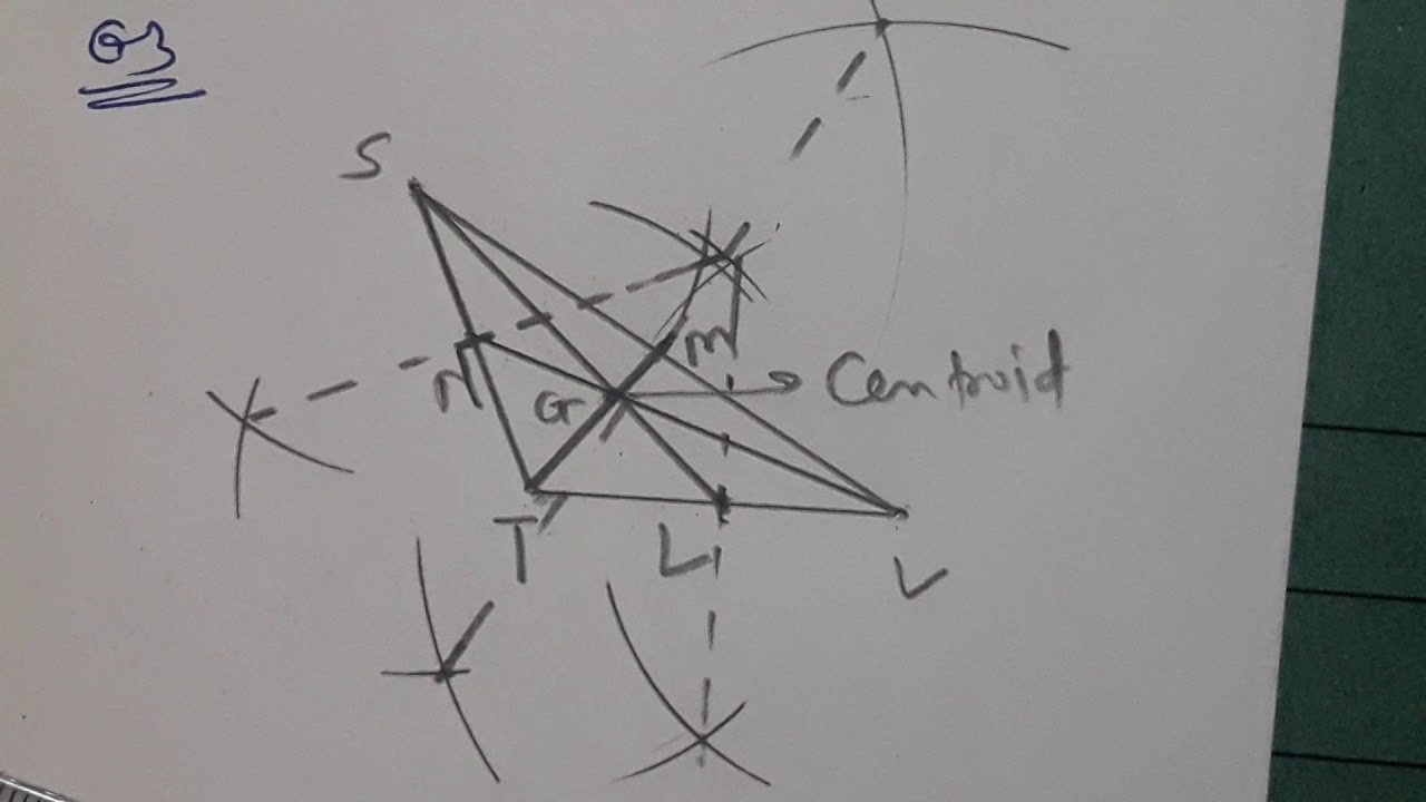 Altitudes and Medians of a triangle class 8th practice set 4.1 part 1 ...