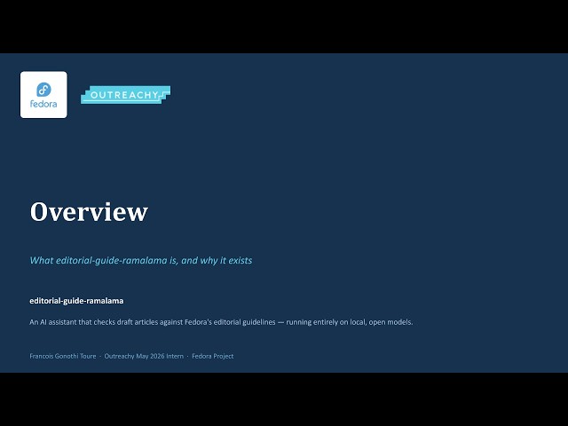 Thumbnail for An AI Editorial Assistant for Fedora