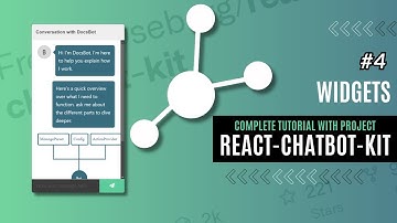 Building ChatBot with React-Chatbot-Kit 2023: Widgets | Learn react-chatbot-kit from Scratch