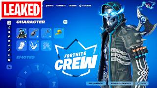 New Fortnite February CREW Skull Raider Skin early showcase @Refortniter
