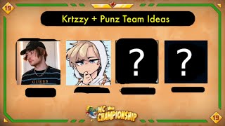 Krtzzy + Punz MCC Team Ideas