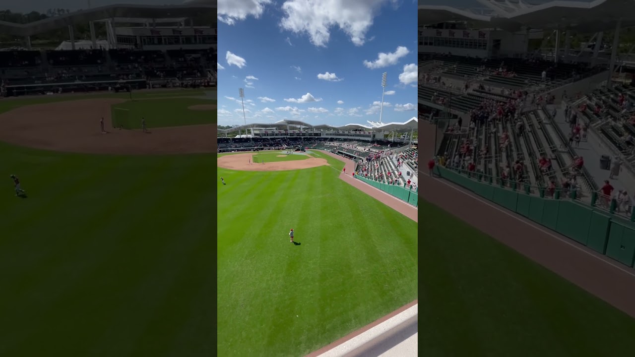 Atop the Green Monster at Fenway South for Spring Training at JetBlue Park in Ft. Myers, Florida