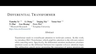 [QA] Differential Transformer