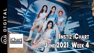 Top 20 Instiz iChart Sales Chart - June 2021 Week 4