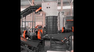 Copper Brass Aluminum Recycling Machine Vertical Hammer Shredder