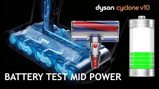Dyson V10 MEDIUM power battery test Fluffy Soft Roller Head screenshot 2