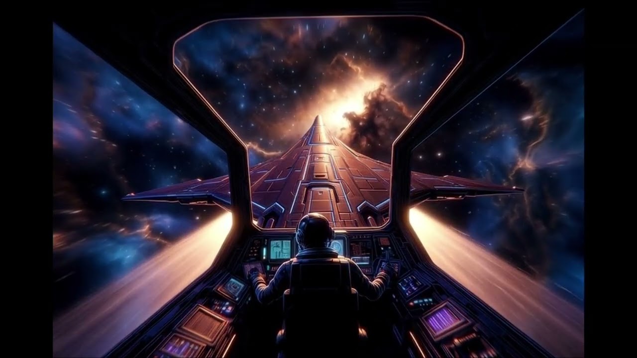 Synthwave Starship | Full Version – Ambient Electronic Vaporwave Journey Part 1/2