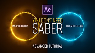 You DON'T NEED the SABER Plugin | Advanced Glow Effect Tutorial in After Effects | No Plugins