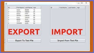 Java  Import And Export Text File To JTable In Java NetBeans [ with source code ]