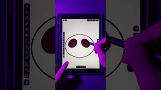 Cute Panda Digital Drawing in Amadine App #shorts screenshot 3