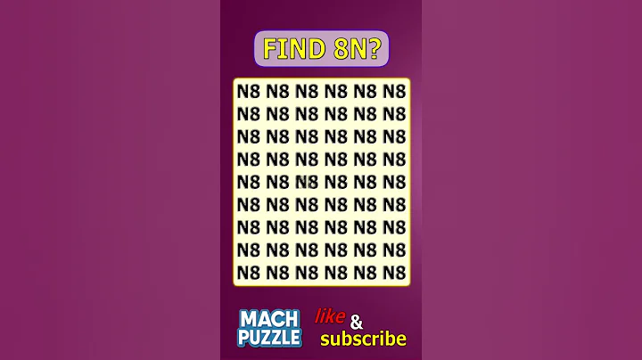 Tell me where 8N? | Brain Teaser IQ Test #shorts #different #puzzles #opticalillusion #quiz