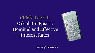 Calculating Nominal and Effective Interest Rates on CFA Exams