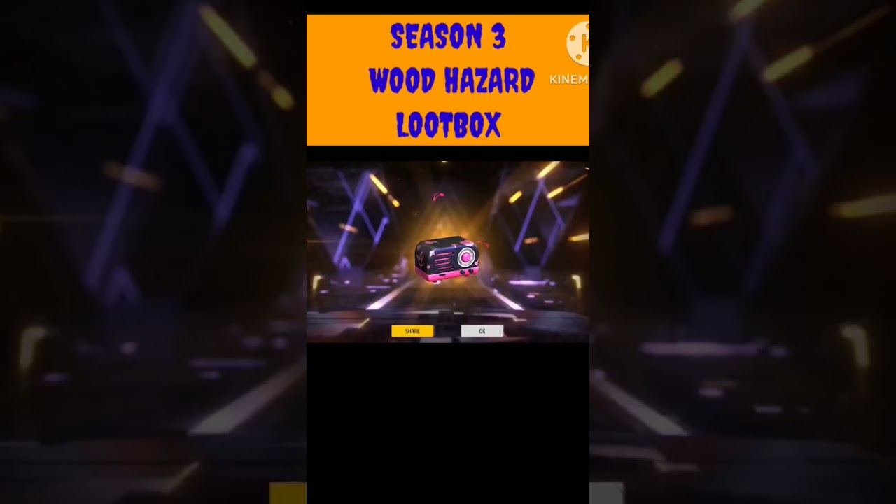 Most Rare 🤗 Season 3 🤩 Wood Hazard Lootbox 😱 Free Fire Max 