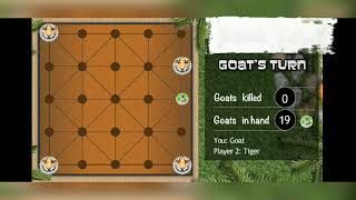 Baagchaal( tiger vs goat) #famous nepali flok game, full game play screenshot 1