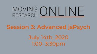 Session 3: Advanced jsPsych
