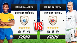 ICONS da AMÉRICA 🆚 ICONS da EUROPA! Quem GANHA? 🏆