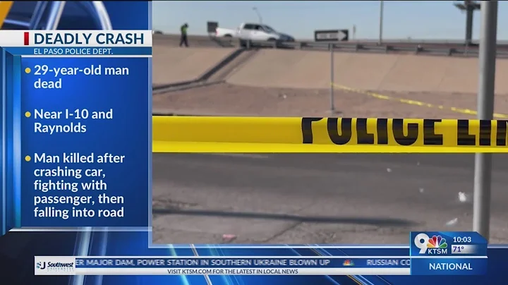 Man killed along I-10 after crashing car, fighting with passenger, then falling into road