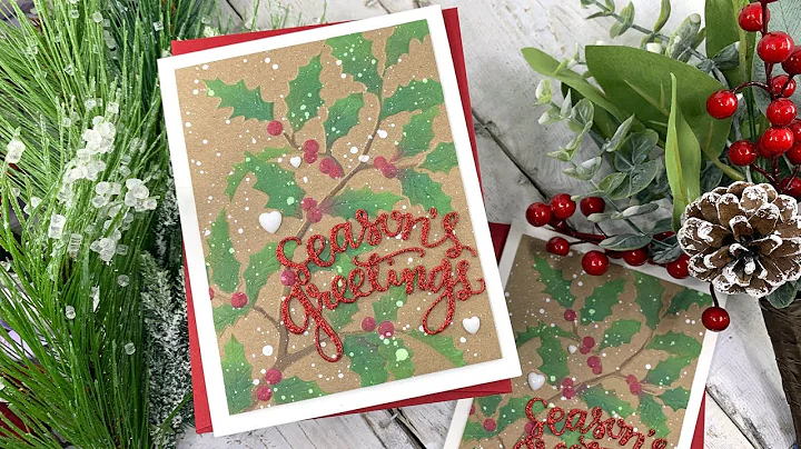 Oxide Ink Blended Holly Branch | AmyR Holiday 2022...