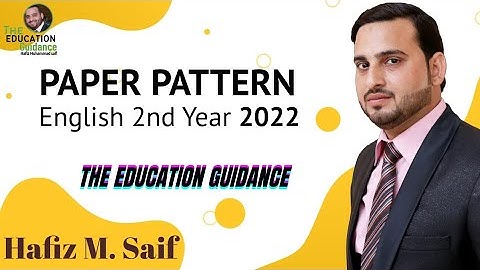2nd Year English Syllabus | 2nd year paper pattern | Hafiz M.Saif | The education guidance