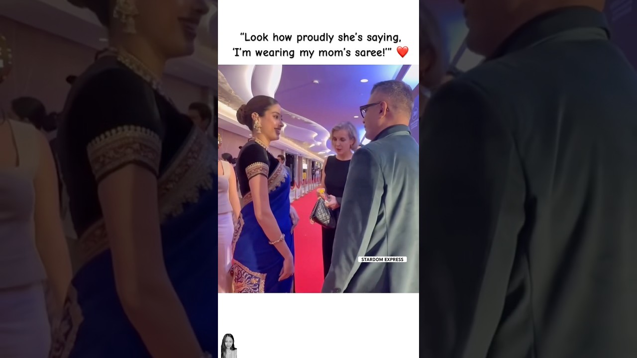 I’m wearing my mom’s saree 🥹 