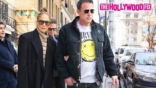 Ben Affleck \& Jennifer Lopez Get Mad At Paparazzi \& Tell Them To 'Go Away' While Out Together In NY