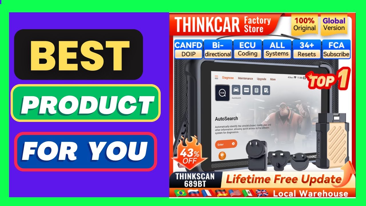 THINKCAR THINKSCAN 689BT Professional Car Diagnostic