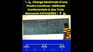 🔧📐 Charge Maximale d’une Poutre Continue : Méthode Incrémentale & des Trois Moments EXPLIQUÉES ! 💡💪