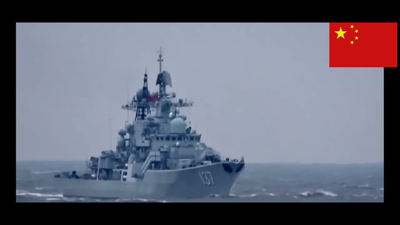 Chinese destroyer Hangzhou 🇨🇳 and Admiral Gorshkov 🇷🇺